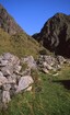 Stone walls at Turakirae Head