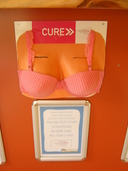 Our collection box for Breast Cancer Research Fundraising.