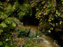 The stream leading into the caves