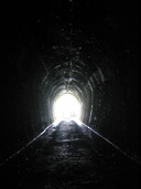 A tunnel along the Karangahake Gorge