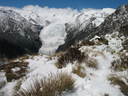 The winter vista over Franz Josef Glacier