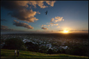 Sunset from the summit of Mt Eden