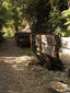 Historical gold mining artifacts along the trail