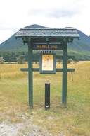 Marble Hill Camping Ground registration booth