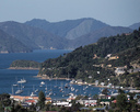 View down to Waikawa bay