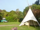 The tipee is our communal lounge.