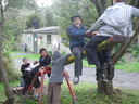 Old School see saw can hold dozens of kids.