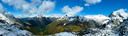 The view on top of Gillespie Pass