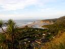 View from above on the cliffside 