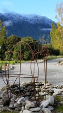 Locally designed "Up cycling" sculptures around the Park