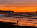 Rapahoe Beach at sunset