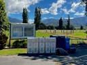 Rubbish bins and recycling.