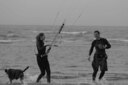 Kitesurfing at Nelson's Tahunanui Beach.