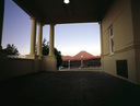 View of Ngauruhoe from Chateau Tongariro entrance