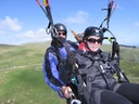 Tandem paragliding flight with Nimbus Paragliding.