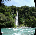 A panoramic view of the falls