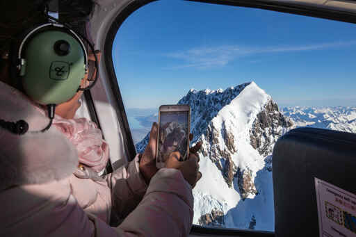 Flight option 1 - Franz Josef or Fox Glacier including snow landing (allow 20 minutes) NZ$330 per Adult