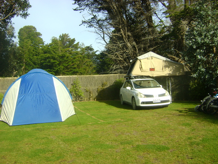 Tent sites Newhaven Holiday Park Catlins
