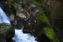 Ziplining over waterfalls