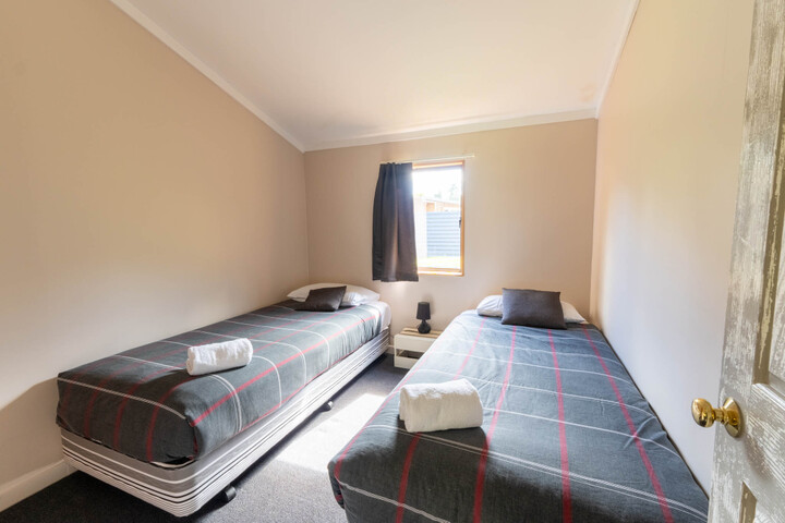 rooms one and two can suit two single beds or a king bed. 